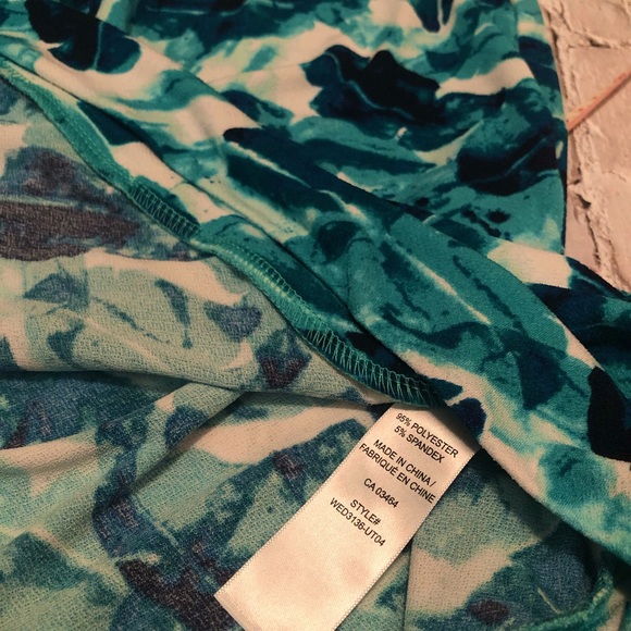 Ricki’s High Neck White, Turquoise, Green Tank Top US L - Picture 5 of 8